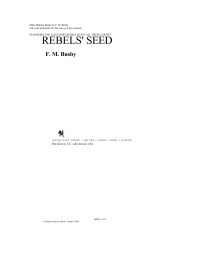 Busby, F M — Rebels Seed