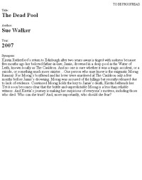 Walker Sue — The Dead Pool