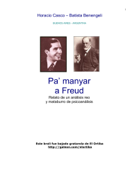 Casco Horacio — Pa Manyar A Freud
