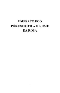 Eco Umberto — Pos-escrito