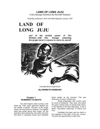 Robeson Kenneth — Land of Long Juju