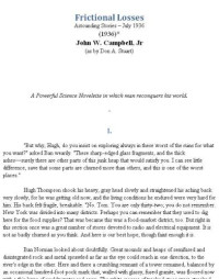 Campbell, John W — Frictional Losses