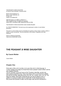 Walder Cassie — The Peasant's Wise Daughter