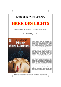 Zelazny Roger — Zelazny, Roger Herr Des Lichts