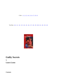 Leone Laura — Guilty Secrets