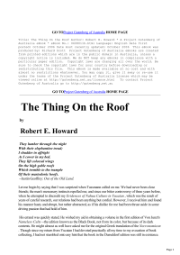 Howard, Robert Ervin — The Thing On the Roof