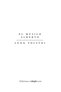 Tolstoi Leon — El musico alberto