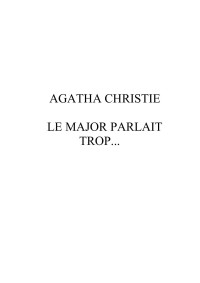 Christie Agatha — Le Major Parlait Trop