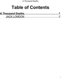 London — A Thousand Deaths
