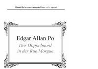Poe, Edgar Allan — Der Doppelmord in der Rue Morgue2
