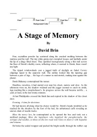 Brin David — A Stage of Memory