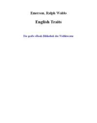 Emerson, Ralph Waldo — English Traits