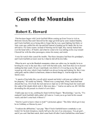 Howard, Robert Ervin — Guns of the Mountains