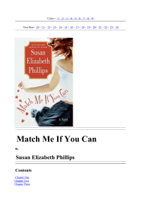 Phillips, Suzanne Elizabeth — Match Me If You Can