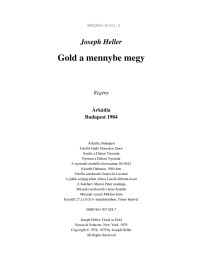 Joseph Heller — Gold a mennybe megy