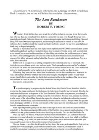 Young, Robert F — The Lost Earthman