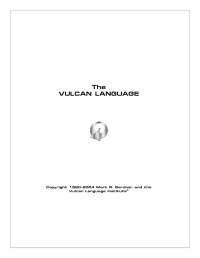 Fanon — Vulcan Language Book