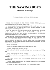 Waldrop Howard — The Sawing Boys