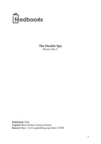 Moore, Dan T — The Double Spy