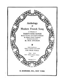 Spicker Max (coll.and ed.). — Anthology of Modern French Song