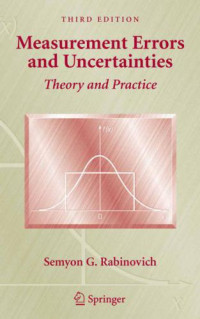 Semyon Rabinovich — Measurement Errors and Uncertainties: Theory and Practice