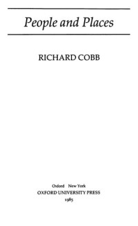 Richard Cobb — People and Places