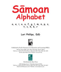 Lori Phillips — Sāmoan Alphabet