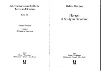 Helena Dettmer — Horace: A Study in Structure