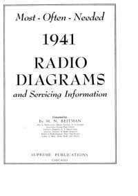 M. N. Beitman — Most Often Needed 1941 Radio Diagrams and Servicing Information