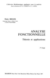 Haim Brezis — Analyse fonctionnelle