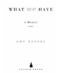 Boesky, Amy — What we have: a memoir