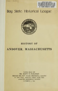 Scott H. Paradise — History of Andover, Massachusetts