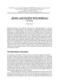  — Jean-Jacques Rousseau (1712-78)