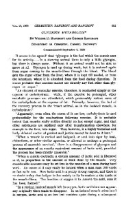 Bancroft W.D. — Glycogen Metabolism