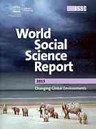 OECD — World social science report 2013 : changing global environments