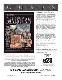 Phil Masters, Jonathan Woodward — GURPS 4th edition. Banestorm