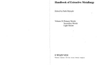 Habashi F — handbook of extractive metallurgy
