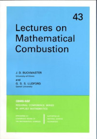 J. D. Buckmaster, G. S. S. Ludford — Lectures on Mathematical Combustion