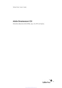 Richard Beer, Susann Gailus — Adobe Dreamweaver CS3: Webseiten entwickeln mit (X)HTML, Ajax, CSS, PHP und MySQL