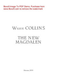 Wilkie Collins — The New Magdalen