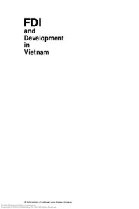 Hoang Mai Pham; — Foreign direct investment and development in Vietnam : policy implication