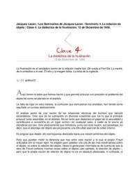 LACAN — Seminario 4- Clase4- La dialectica de la frustracion