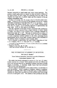 Kassel L. S. — The Distribution of Energy in Molecules