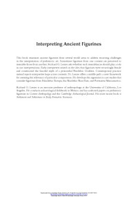 Richard G. Lesure — Interpreting Ancient Figurines: Context, Comparison, and Prehistoric Art