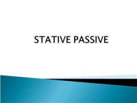  — Stative Passive Тренировочные работы по теме