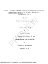 FAHMY, MOHAMED — CHEMICAL CHANGES OCCURRING DURING THE SUBMERGED GROWTH OF STREPTOMYCES GRISEUS AND FACTORS INFLUENCING STREPTOMYCIN YIELDS (PARTS I, II, AND III)