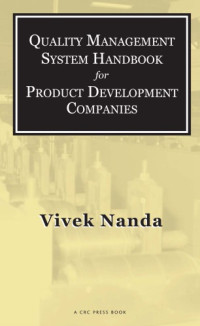 Nanda, Vivek — Quality management system handbook for product development companies