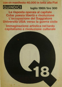 Gruppo 63, Nanni Balestrini (editor) — Quindici. Numero 18 (giugno 1969)