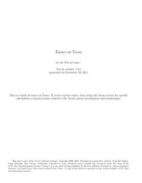 Pinkus A.Z., Winitzki S., Niesen J. — Essays on Yacas