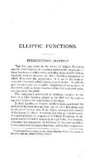 Baker A.L. — Elliptic functions.An elementary text book for students of mathematics